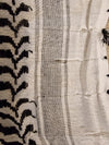 Black & White Tassel Shemagh | Keffiyeh | Scarf (read description)