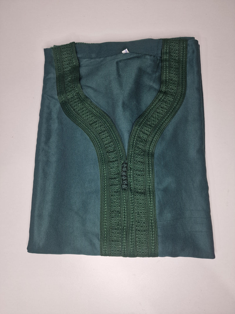 Forest Green Moroccan Gandoura | Thobe