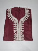 Burgundy Moroccan Gandoura | Thobe