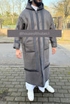 Luxury Grey Farwa Bisht | Winter Thobe Overcoat