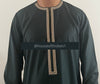 Luxury Forest Green Embroidered Omani Thobe