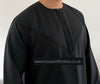 Black Non-Shiny Omani Tassel Thobe 56M (read description)