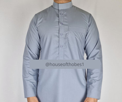 Light Grey Collar Thobe