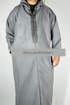 Grey Winter Moroccan Djellaba | Thobe (Thick Fabric)