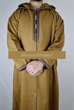 Mustard Winter Moroccan Djellaba | Thobe (Thick Fabric)