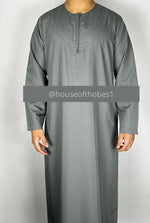 Boy's Dark Grey Non-Shiny Emirati Thobe SALE