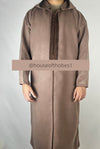 Mocha Winter Moroccan Djellaba | Thobe (Thick Fabric)