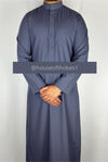 Dark Grey Collar Thobe