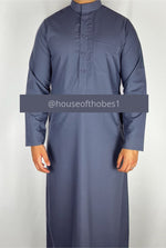 Dark Grey Collar Thobe