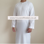 White Non-Shiny Omani Thobe