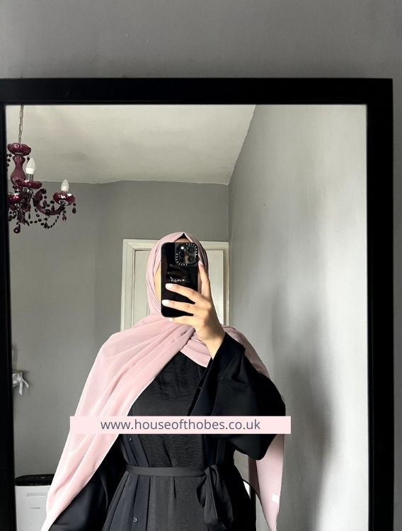 Premium Dusky Pink Chiffon Hijab