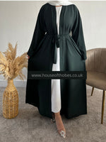 Emerald Green Open Abaya